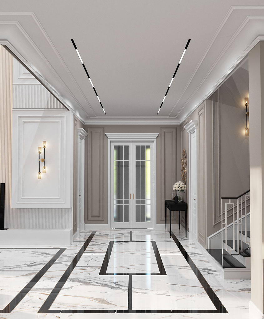Ấn tượng mẫu biệt thự Tân cổ điển 4 tầng 1000m2 tại Thanh Hóa 9 Biệt thự lựa chọn lát đá hoa cương
