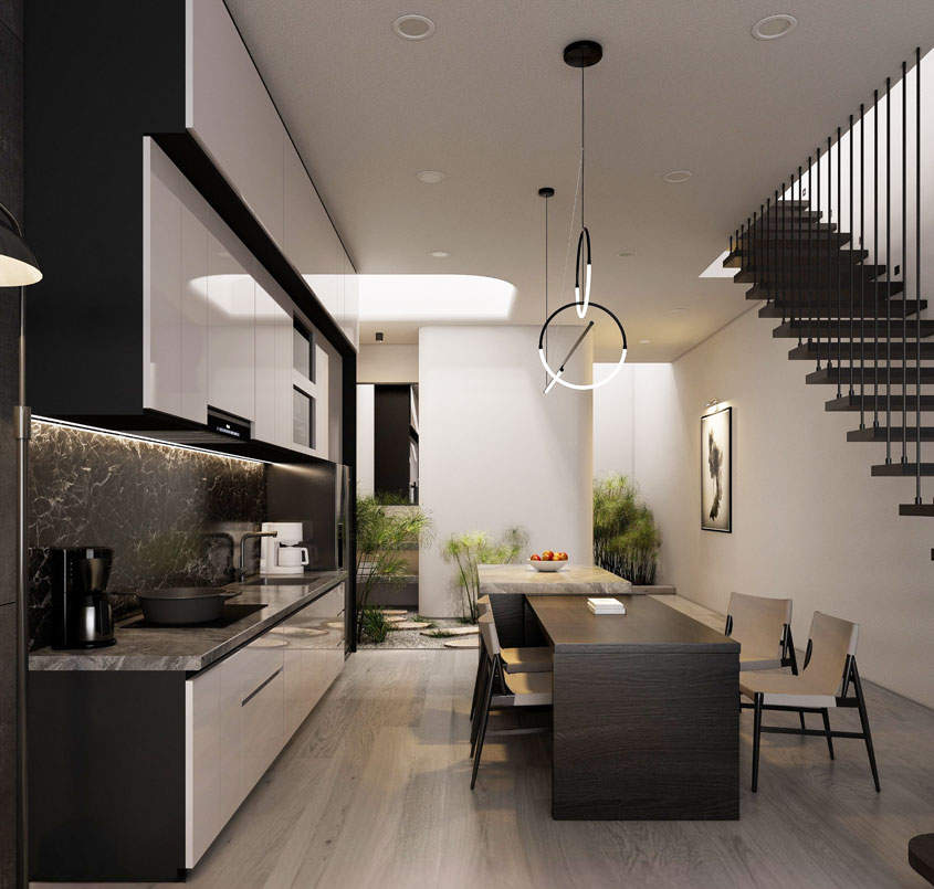 Mẫu thiết kế nhà ống 3 tầng 200m2 tại Quảng Ninh 5 Mẫu thiết kế nhà ống 3 tầng 200m tại Quảng Ninh