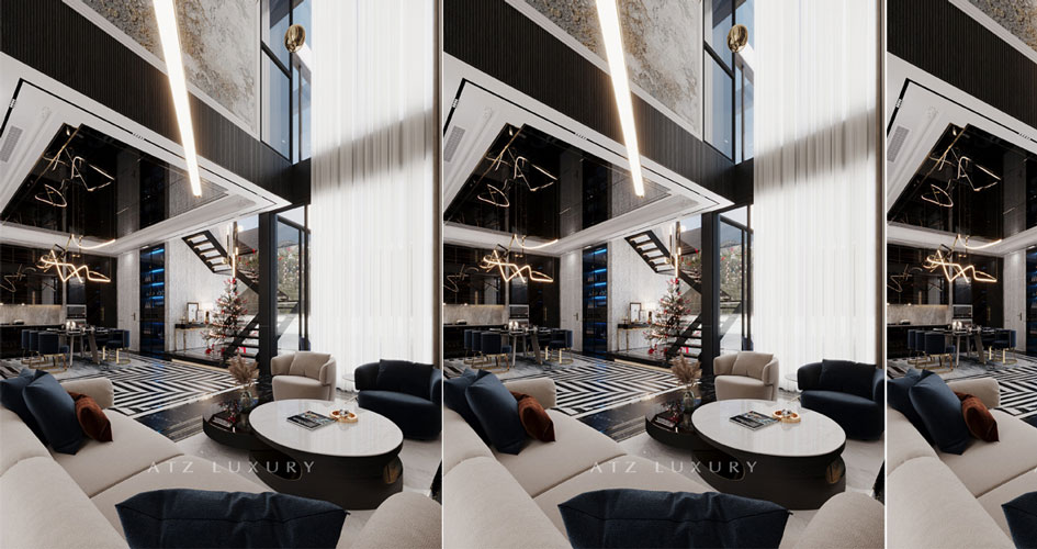 Mẫu thiết kế biệt thự Vinhomes Green Bay 300m2 hiện đại với màu sắc ấn tượng