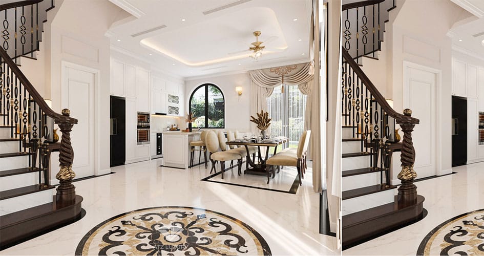 Thiết kế nội thất biệt thự Vinhomes Ocean Park căn 250m2