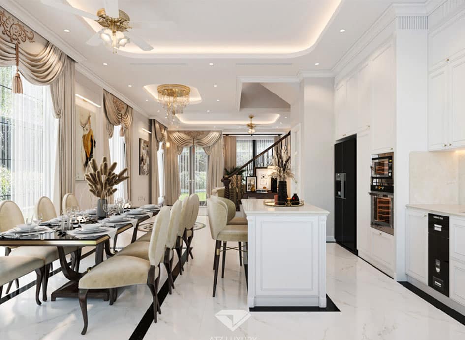 Thiết kế nội thất biệt thự Vinhomes Ocean Park căn 250m2