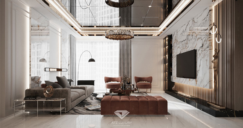 Ấn tượng mẫu thiết kế nội thất căn hộ 200m2 BRG Diamond Residence 9 Mẫu thiết kế nội thất biệt thự BRG 200m2