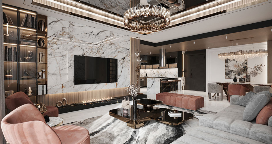 Ấn tượng mẫu thiết kế nội thất căn hộ 200m2 BRG Diamond Residence 11 Mẫu thiết kế nội thất biệt thự BRG 200m2