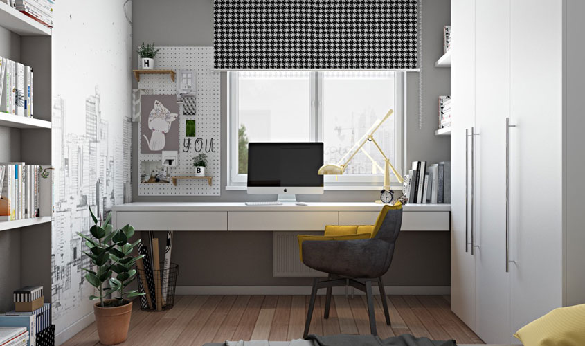 Mẫu thiết kế biệt thự Tân cổ điển 3 tầng mái nhật 250m2 10 Nội thất phong làm việc hướng tới sự thoải mái và tăng sáng tạo