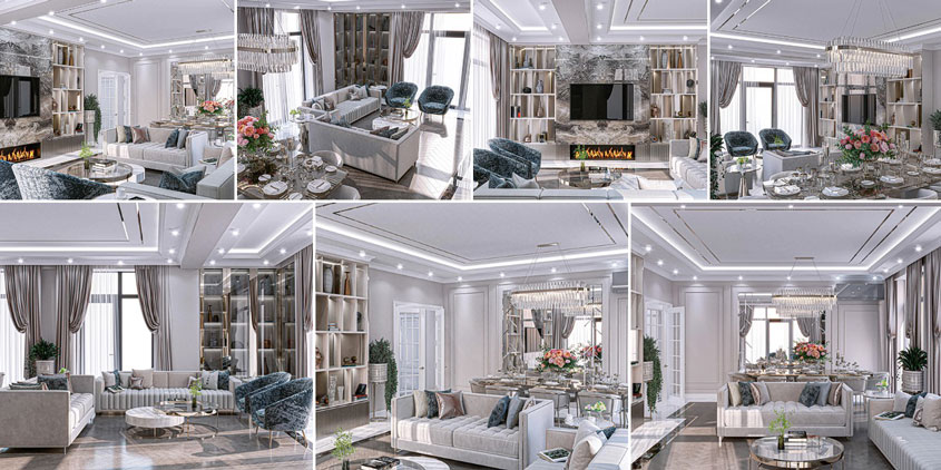 Ngắm mẫu thiết kế biệt thự 3 tầng mái Nhật 220m2 6 Căn biệt thự được ông Đức lựa chọn nội thất hợp lý