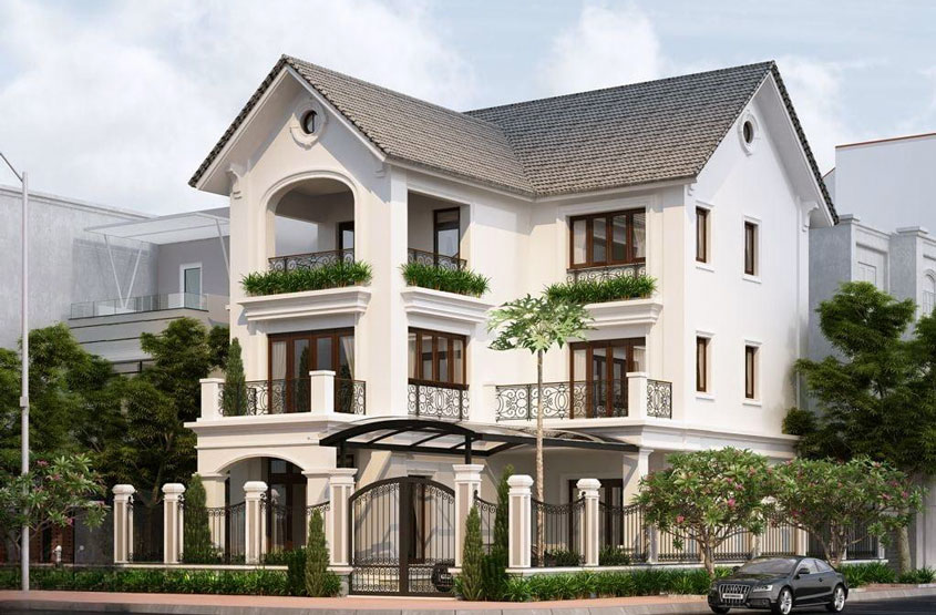 Kiến trúc chữ L màu sắc tinh tế cùng những vật liệu mới cho công trình kiến trúc đặc sắc