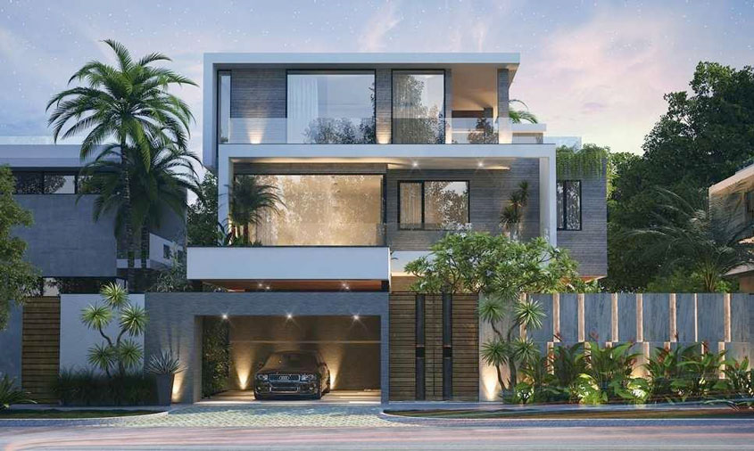 biệt thự 3 tầng hiện đại 120m2 đẹp