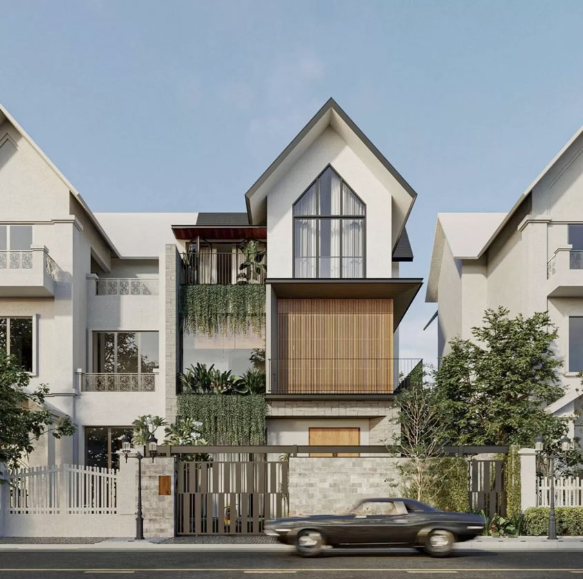 biệt thự 3 tầng 120m2