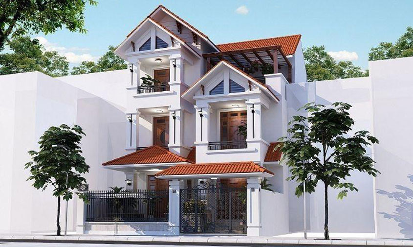 biệt thự 3 tầng hiện đại 120m2