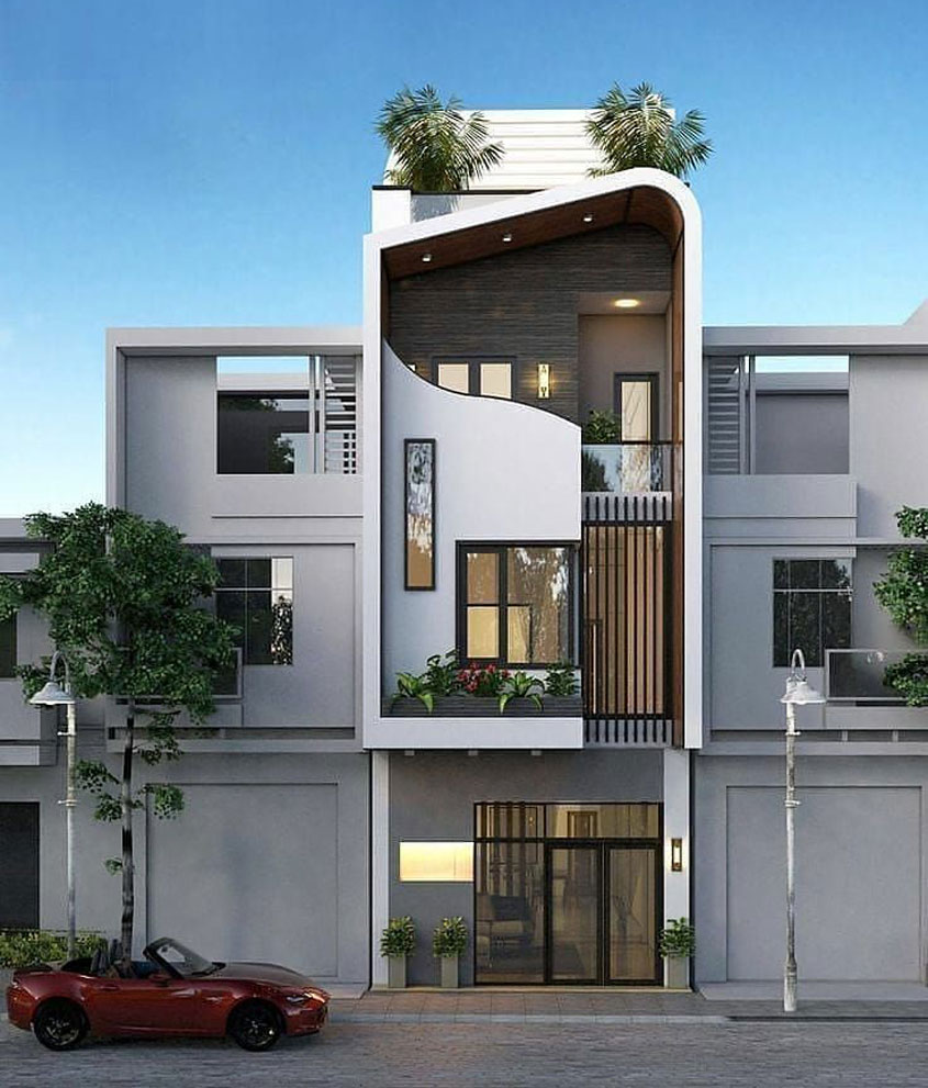 Chiều cao nhà 3 tầng bao nhiêu là hợp lý chuẩn phong thủy? 3 Chiều cao của nhà phố 3 tầng