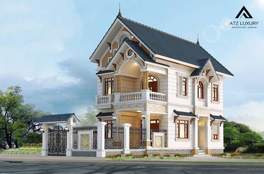 biệt thự 2 tầng mặt tiền 8m