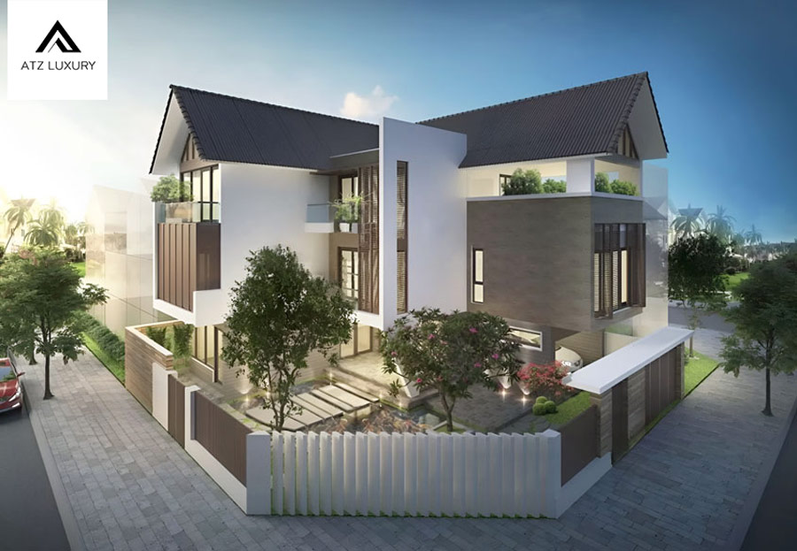 biệt thự 3 tầng 2 mặt tiền