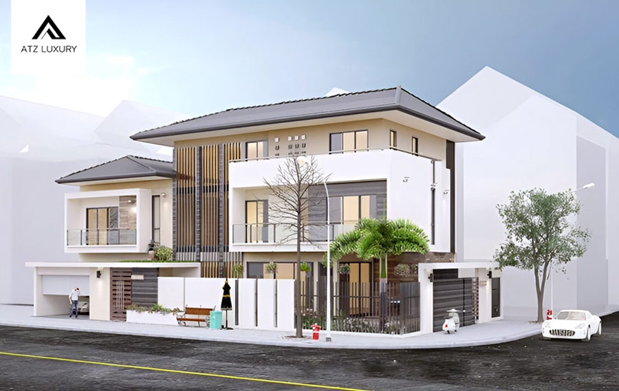 biệt thự 3 tầng 2 mặt tiền