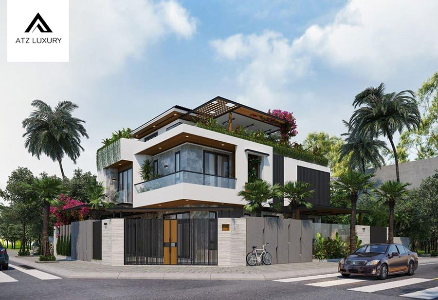 biệt thự 3 tầng 2 mặt tiền đẹp