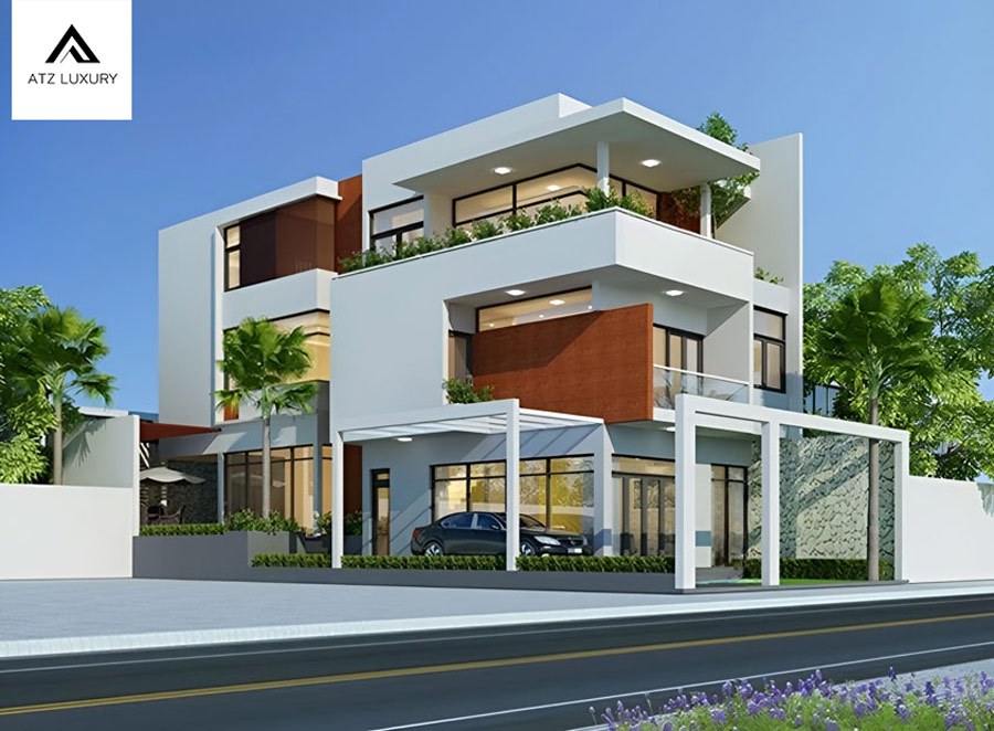 biệt thự 3 tầng 2 mặt tiền