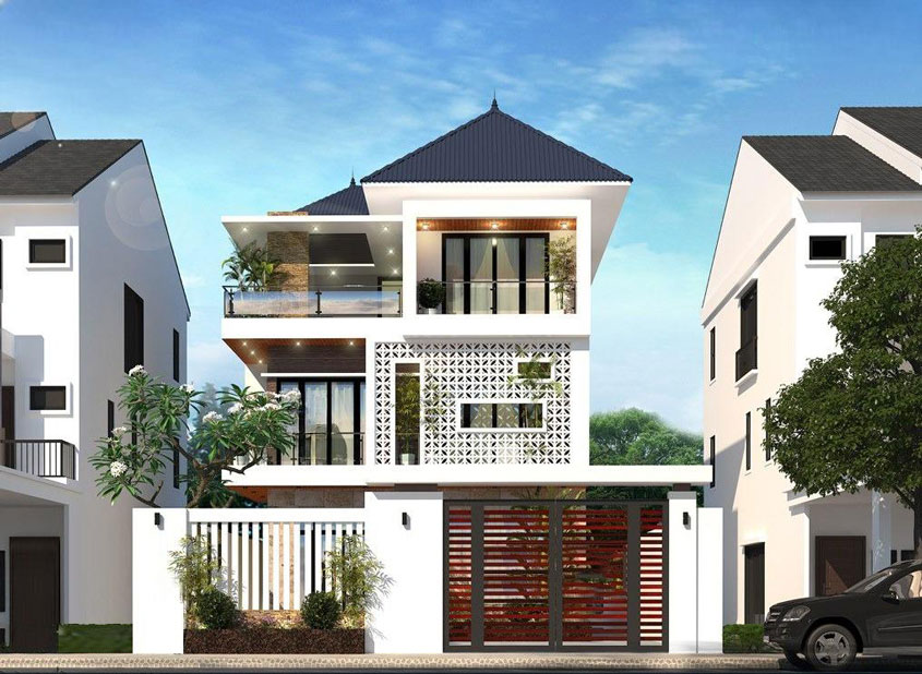 biệt thự 3 tầng 5 phòng ngủ
