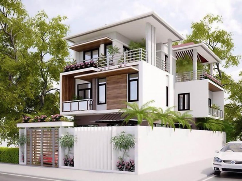 biệt thự 3 tầng 5 phòng ngủ