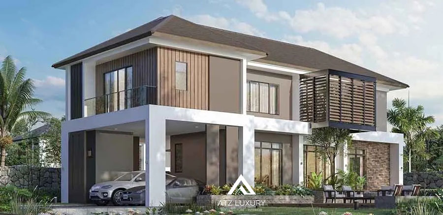 Mẫu biệt thự 2 tầng 120m2