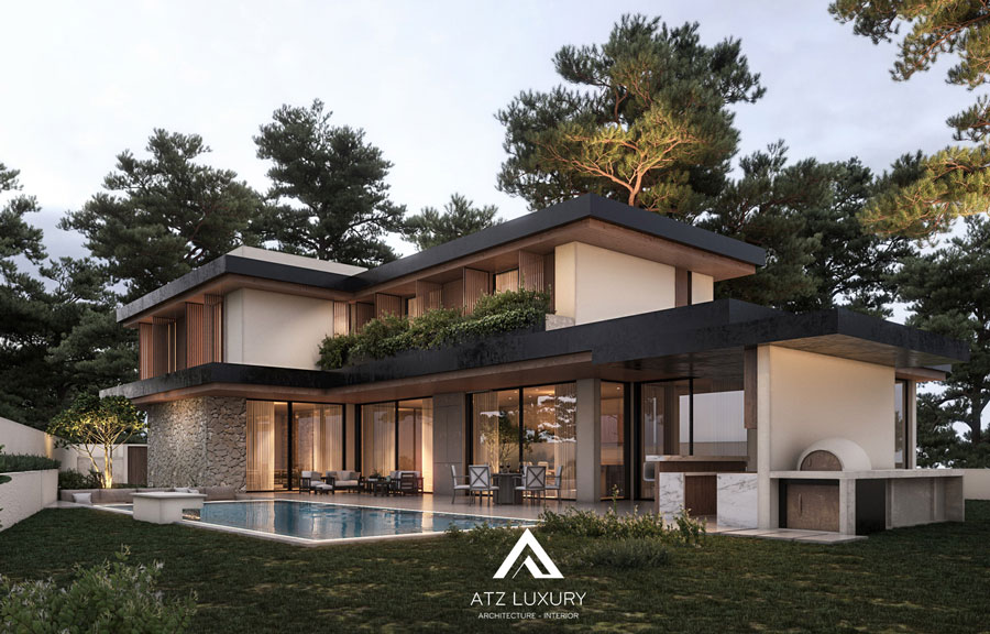 Mẫu biệt thự 2 tầng 120m2