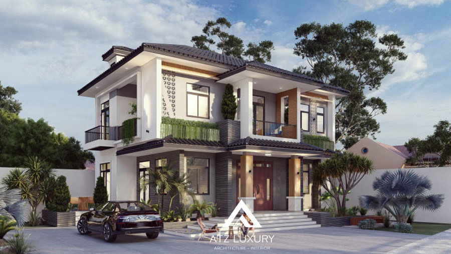 biệt thự 2 tầng diện tích 120m2