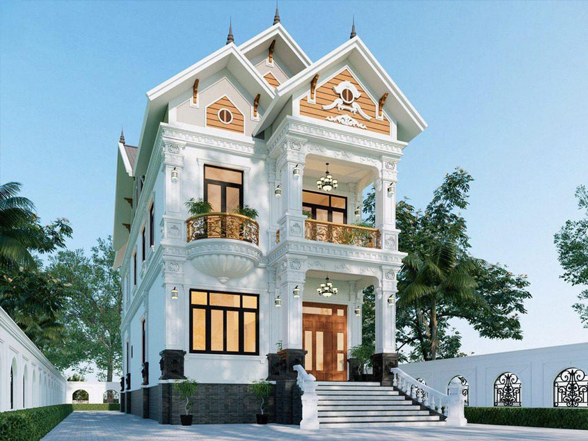 Biệt thự mái Thái 2 tầng 4 phòng ngủ