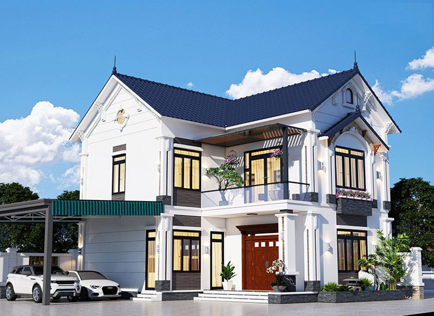 Biệt thự mái Thái 2 tầng 4 phòng ngủ