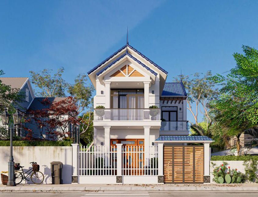 biệt thự mái thái 2 tầng 4 phòng ngủ