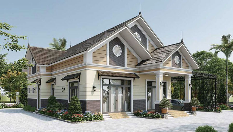 Biệt thự 1 tầng 200m2