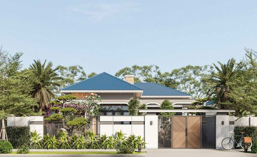biệt thự 1 tầng 200m2