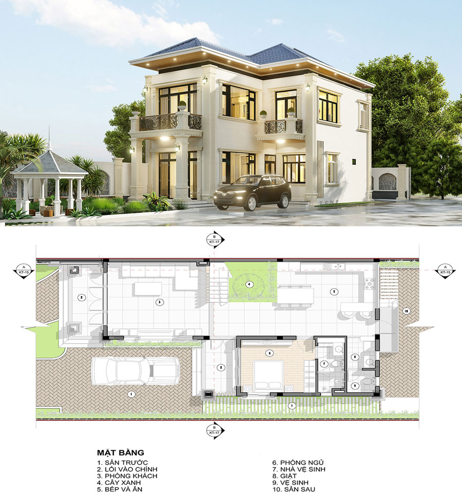 Thiết kế biệt thự 300m2