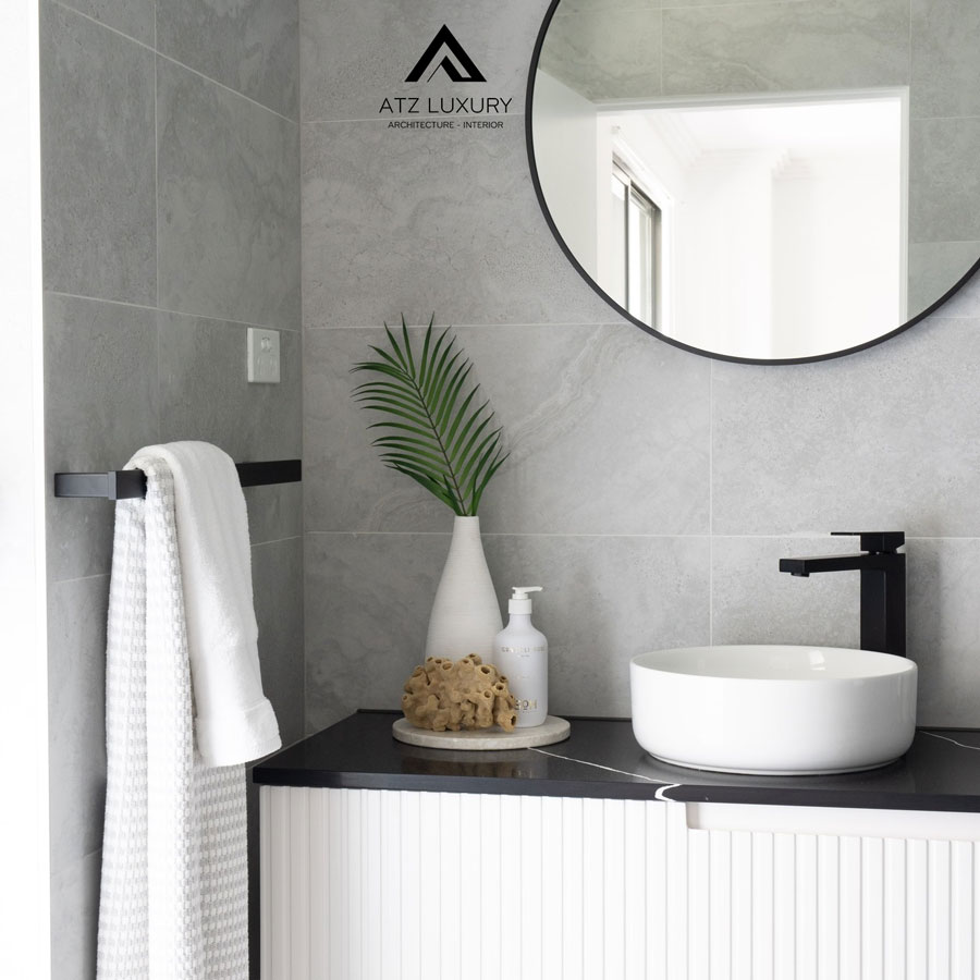 Mẫu thiết kế biệt thự 8x20m hiện đại đẹp 10 Nội thất phòng WC tiện nghi