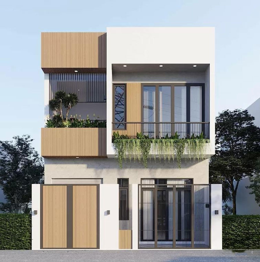 20+ Mẫu thiết kế biệt thự 7x15m 2 tầng đẹp được ưa chuộng nhất 4 biệt thự 2 tầng 7x15m