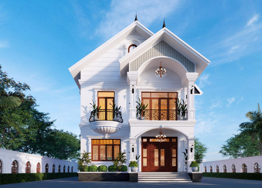 20+ Mẫu thiết kế biệt thự 7x15m 2 tầng đẹp được ưa chuộng nhất 14 Mẫu biệt thự 2 tầng 7x15m