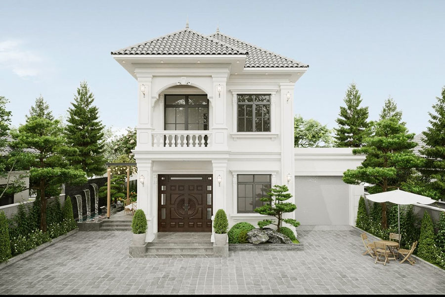 XÂY NHÀ 2 TẦNG 150M2 HOÀN THIỆN VỚI 5 PHÒNG NGỦ ĐẦY ĐỦ CÔNG NĂNG TIỆN NGHI