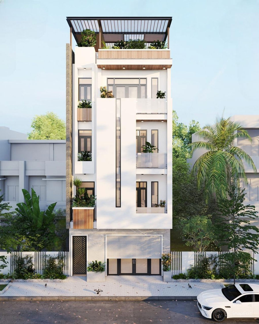 Mẫu nhà phố hiện đại kích thước 6x15m