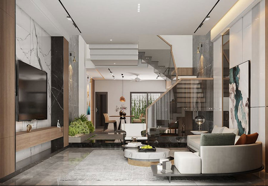 20+ Mẫu thiết kế biệt thự 7x15m 2 tầng đẹp được ưa chuộng nhất 10 biệt thự 7x25m 2 tầng đẹp