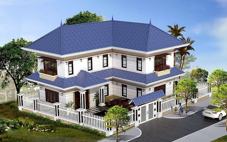 Mẫu biệt thự 2 tầng 200m2