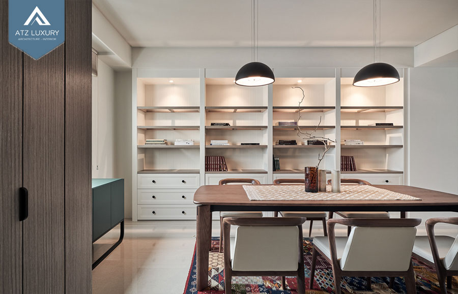 Mẫu thiết kế biệt thự 2 tầng mái Thái 120m2 9 Biệt thự có thiết kế riêng phòng sách
