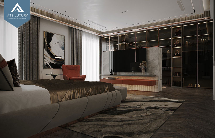 Mẫu thiết kế biệt thự 2 tầng mái Thái 120m2 12 Phòng ngủ có thiết kế cửa sổ rộng đón sáng tự nhiên