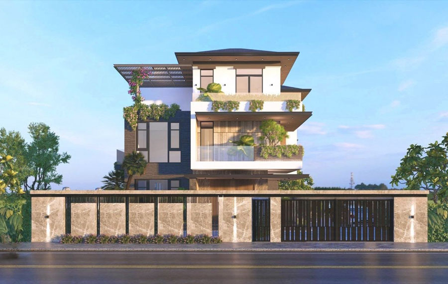 Mẫu thiết kế biệt thự 250m2 đẹp được nhiều gia chủ ưa chuộng năm nay 9 Mẫu biệt thự 3 tầng 250m2 đỉnh cao của sự sang trọng và hiện đại