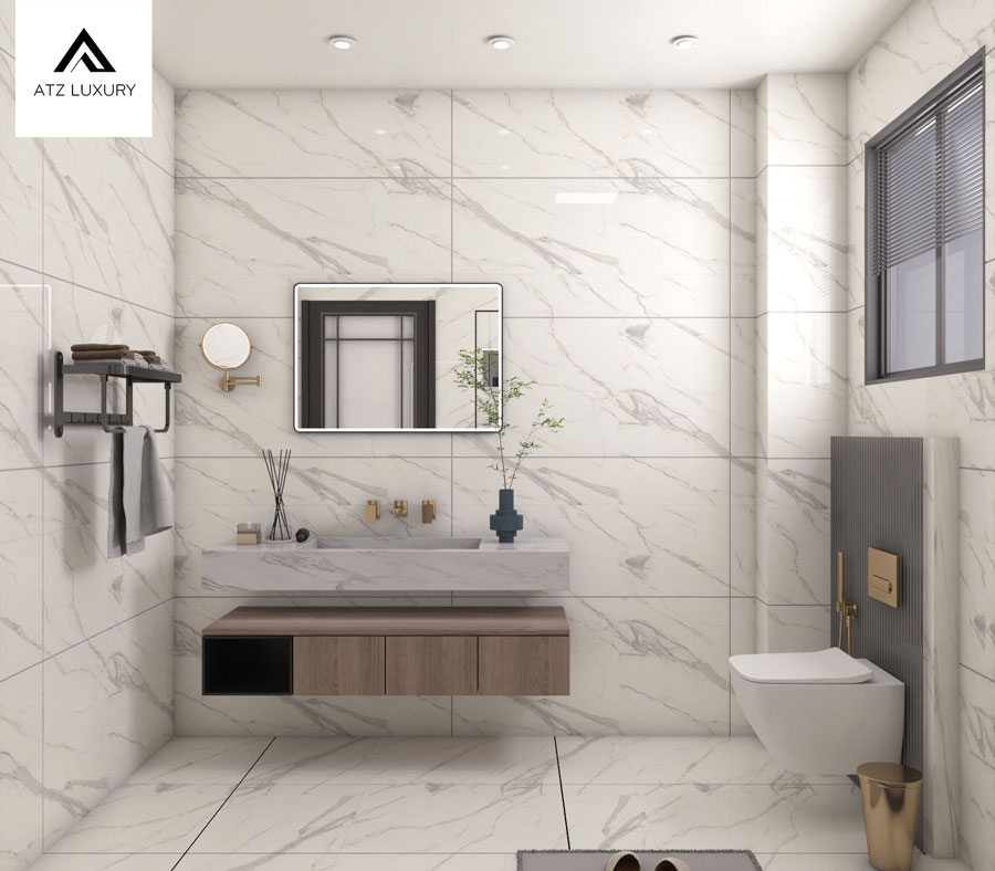 Mẫu biệt thự 2 tầng rộng 9m có 4 phòng ngủ hiện đại tiện nghi 18 Nội thất phòng WC