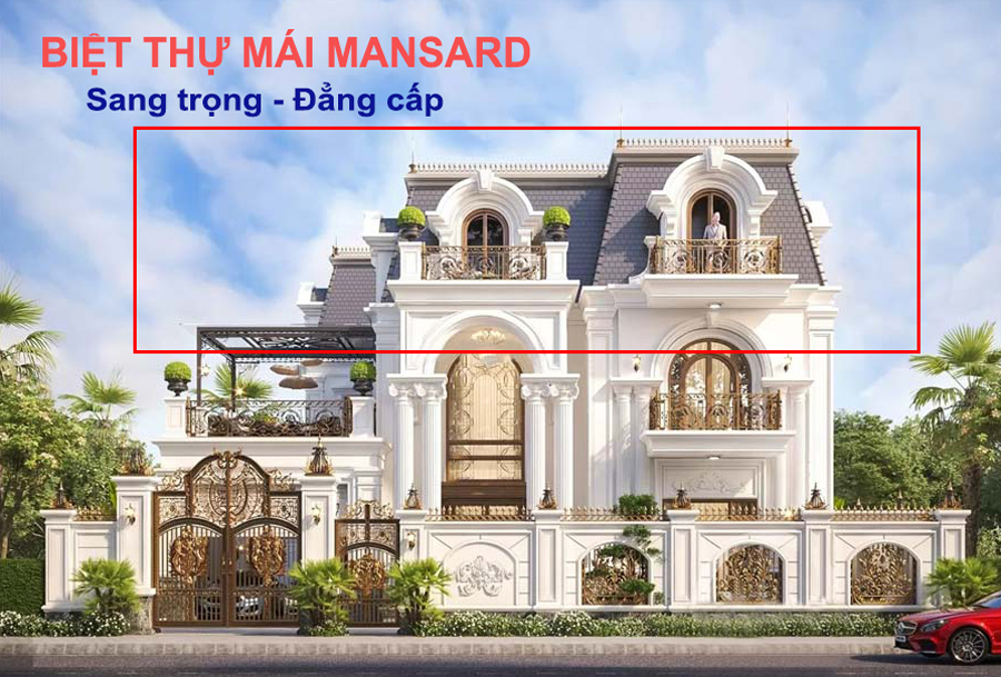Biệt thự mái mansard