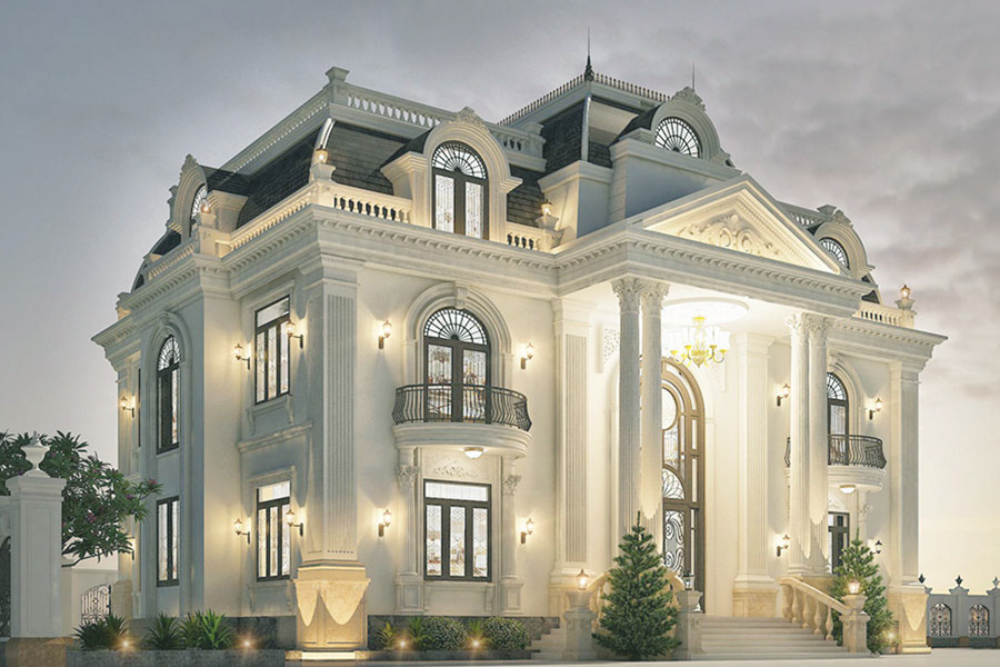Biệt thự mái mansard