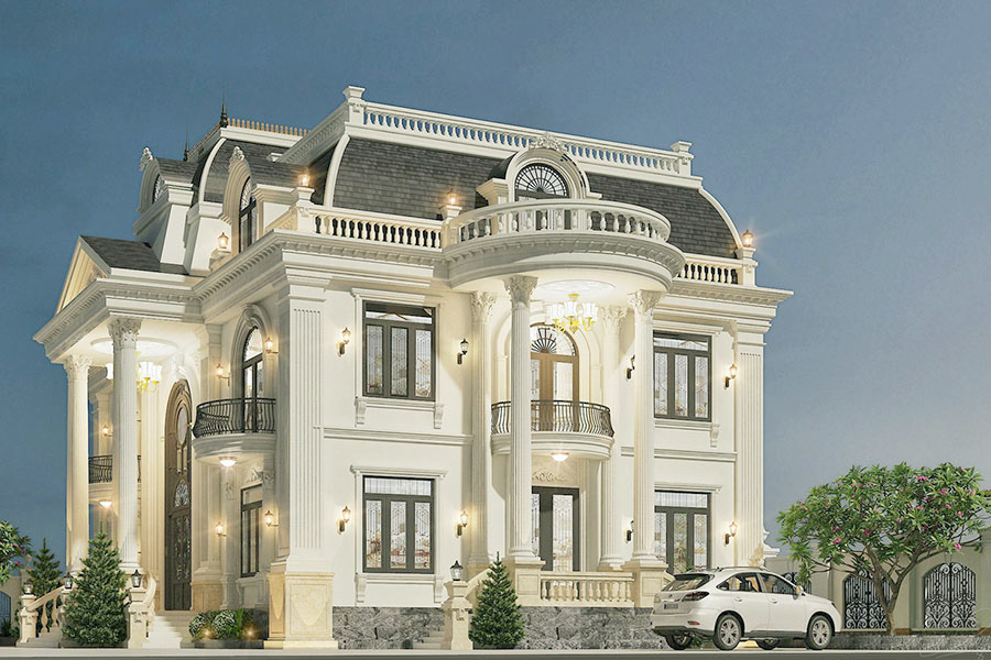 Biệt thự mái mansard