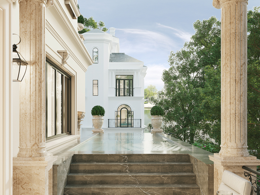 biệt thự mái mansard