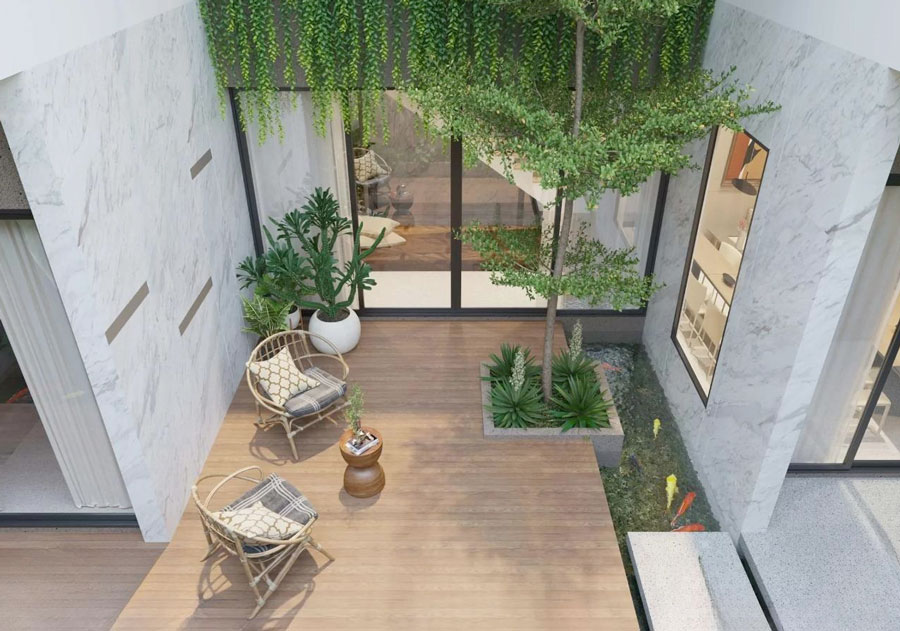 biệt thự mini 2 tầng 80m2