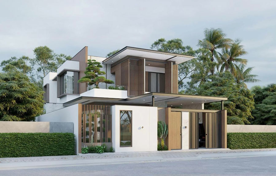 biệt thự mini 2 tầng 80m2
