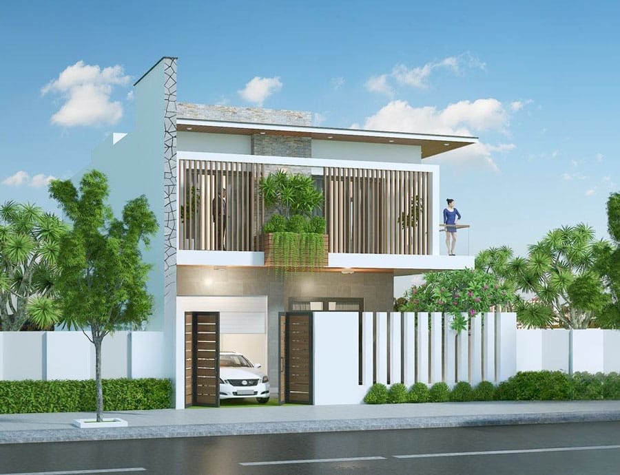 biệt thự mini 2 tầng 80m2