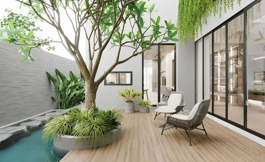 biệt thự mini 2 tầng 80m2