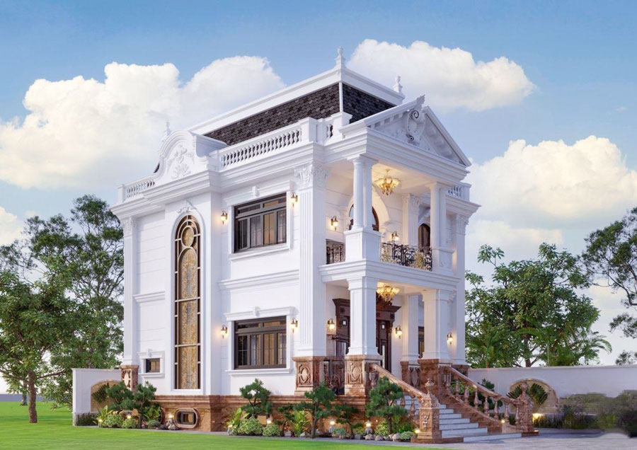 nhà biệt thự mini 2 tầng 80m2